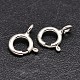 925 Sterling Silver Spring Ring Clasps(STER-F014-06A)-1