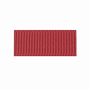High Dense Polyester Grosgrain Ribbons, FireBrick, 5/8 inch(15.9mm), about 100yards/roll(OCOR-S112-F-21)