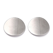 304 Stainless Steel Cabochons, Flat Round, Stainless Steel Color, 20x1mm(STAS-P282-07P)