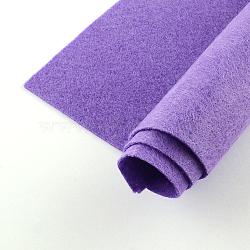 Non Woven Fabric Embroidery Needle Felt for DIY Crafts, Square, Medium Purple, 298~300x298~300x1mm, about 50pcs/bag(DIY-Q007-14)