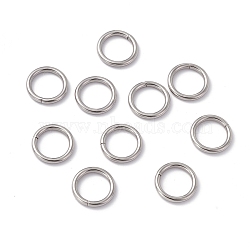 304 Stainless Steel Jump Rings, Closed Jump Rings, Round, Stainless Steel Color, 15x2mm, Inner Diameter: 11.2mm(STAS-C040-01F-P)