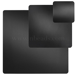 3Pcs 3 Style Acrylic Reflection Display Board, Photographic Plate, Photography Props, Square, Black, 99~300x100~300x1.5~2mm, 1pc/style(AJEW-FG0002-92)