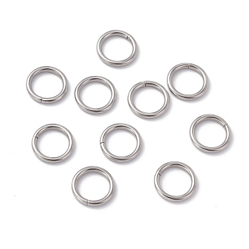 304 Stainless Steel Jump Rings, Closed Jump Rings, Round, Stainless Steel Color, 15x2mm, Inner Diameter: 11.2mm