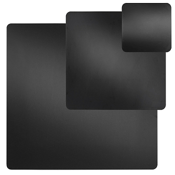 3Pcs 3 Style Acrylic Reflection Display Board, Photographic Plate, Photography Props, Square, Black, 99~300x100~300x1.5~2mm, 1pc/style