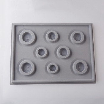 Plastic Bead Design Boards, Dark Gray, 34.8x26x1.6cm