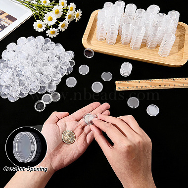 プラスチック製の平らな丸いコインケース(KY-WH0036-170)-3