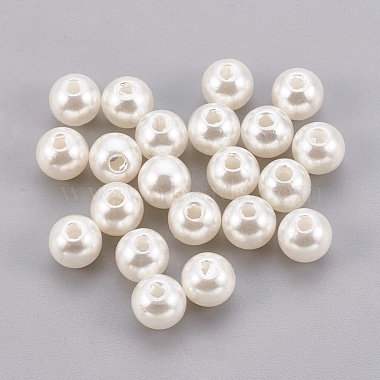 Old Lace Round ABS Plastic Beads