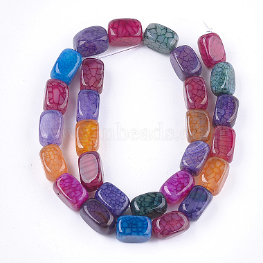 Natural Dragon Veins Agate Beads Strands(G-T125-23G)-2