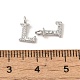 lettre initiale laiton micro pave pendentifs en zircone(ZIRC-F008-L)-3