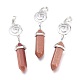 Synthetic Goldstone Pointed Big Pendants(G-D0021-01P-11)-2