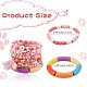 8Pcs 8 Style Love Word Polymer Clay Heishi Beaded Stretch Bracelets Set for Teen Girl Women(BJEW-SZ0001-79)-2