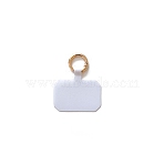 Cloth Mobile Phone Lanyard Patch, with Metal Clasp, Phone Strap Connector Replacement Part Tether Tab for Cell Phone Safety, White, 5.8x3.9cm(PW-WG97206-04)