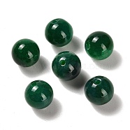 Natural Green Dragon Veins Agate Beads, Round, 10mm, Hole: 1.6mm(G-K349-02B)