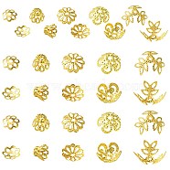 400PCS 5Style Iron Bead Caps, Golden, 6~10x1~6mm, Hole: 1~1.2mm(IFIN-YW0003-08)