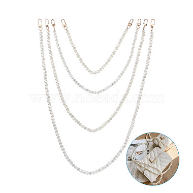 8pcs 8 styles perles rondes acryliques blanches poignées de sac(FIND-TA0001-39)-2