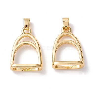 Real 18K Gold Plated Building Brass Pendants