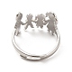 201 Stainless Steel Family Adjustable Ring for Women(RJEW-F131-03P)-3
