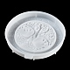 Flat Round with Tree of Life & Runes DIY Wall Decoration Silicone Molds(SIL-F007-04)-5