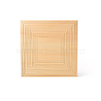 Wooden Concentric Geometric Figure Rail Set, Square, 250~350x250~350x5mm, 11pcs/set(WOOD-WH0050-038E)