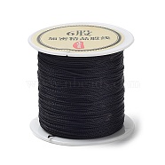 6-Ply Round Nylon Thread, with Spool, Black, 0.4mm, about 54.68 Yards(50m)/Roll(NWIR-Q001-01C-05)