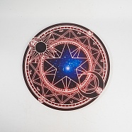 Constellation Wood Tarot Card Pad, Divination Mat, Altar Plate, Dowsing Pendulum Boards, Star, 250x6mm(PW-WG92878-02)