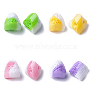 Resin Pendants, Mixed Color, 16.5x20x19mm, Hole: 3mm(RESI-S370-03)