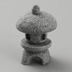 Marble Figurines, Micro Landscape Fish Tank Scene Ornaments, Tower, 31x21mm(AJEW-WH0561-92C)