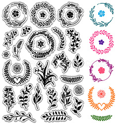 Custom PVC Plastic Clear Stamps, for DIY Scrapbooking, Photo Album Decorative, Cards Making, Stamp Sheets, Film Frame, Flower, 160x110x3mm(DIY-WH0439-0407)