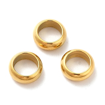 Ion Plating(IP) 304 Stainless Steel Linking Rings, Round Ring, Golden, 8x3mm, Inner Diameter: 5.5mm