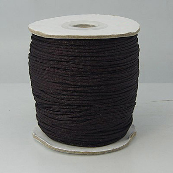 Nylon Thread, Round, Coconut Brown, 2mm in diameter, about 71.08 yards(65m)/roll