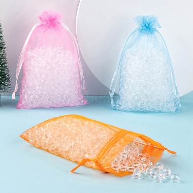 90Pcs 18 Style Organza Bags Jewellery Storage Pouches Wedding Favor Party Mesh Drawstring Gift(OP-LS0001-05)-6