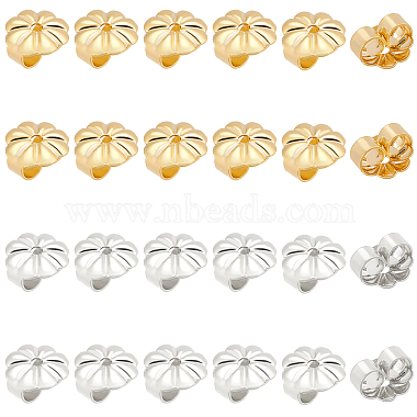 Real Gold Plated & Real Platinum Plated Brass Ear Nuts