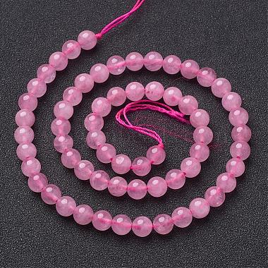 Natural Rose Quartz Beads Strands(GSR6mmC034)-4