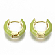 Laiton Huggie boucles d'oreilles(EJEW-S209-01C)-2