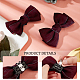 Polyester Bowknot Shoe Decorations(AJEW-WH0323-25D)-5