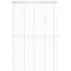 1Pc Cloth Door String Curtain, Ribbon Thread Fringe, Strip Tassels, for Room Divider, Wedding Coffee House Restaurant, White, 2000x970~1000x0.7~7.5mm(AJEW-SP0003-56)