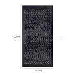 Letter PVC Adhesive Waterproof Stickers Self-Adhesive Stickers, for DIY Photo Album Diary Scrapbook Decoration, Black, 225x107mm(PW-WGB281D-11)