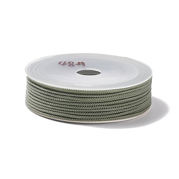 Braided Nylon Threads, Dyed, Knotting Cord, for Chinese Knotting, Crafts and Jewelry Making, Dark Sea Green, 1.5mm, about 13.12 Yards(12m)/Roll