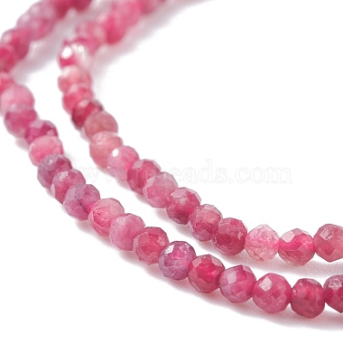 Natural Red Tourmaline Beads Strands(G-A021-01A)-3