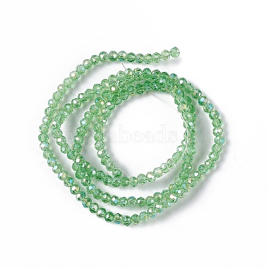 Chapelets de perles en verre galvanoplastique(X-EGLA-R048-2mm-10)-3