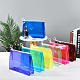 WADORN 10Pcs 5 Colors Transparent PVC Cosmetic Storage Zipper Bags(ABAG-WR0001-04)-5