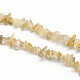 Or naturelle quartz rutile brins pierre de perles(X-G-R192-A20)-1