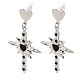 Alloy with Handmade Lampwork Stud Dangle Earrings(LA-CBA71FC-01P-A)-2