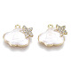 Brass Micro Pave Cubic Clear Zirconia Charms(X-KK-N232-134-NF)-1