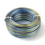 5 Segment Colors Aluminum Craft Wire, for Beading Jewelry Craft Making, Sky Blue, 12 Gauge, 2mm, about 190.28 Feet(58m)/roll(AW-E002-2mm-B02)