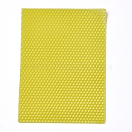 Beeswax Honeycomb Sheets, for Candle Making, Yellow, 20x15x0.3cm(X-DIY-WH0162-55A-03)