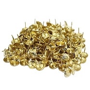Iron Round Head Nails, Sofa Foam Nails, for Furniture Decoration, Golden, 16x11mm(PW-WG56618-04)