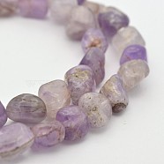 Natural Amethyst Bead Strands, Nuggets, 5~7X5~7mm, Hole: 1mm, about 15.7 inch(G-P070-15)