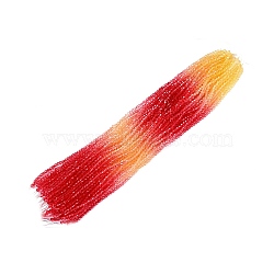 Gradient Color Baking Painted Glass Bead Strands, Faceted, Bicone, Colorful, 4.5x4mm, Hole: 0.8mm, about 83~86pcs/strand, 12.32~14''(31.3~35cm)(DGLA-A039-T4mm-A03)