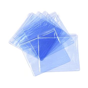Rectangle PVC Zip Lock Bags, Top Seal Thin Bags, Clear, 15x15cm, unilateral thickness: 0.2mm, about 100pcs/bag